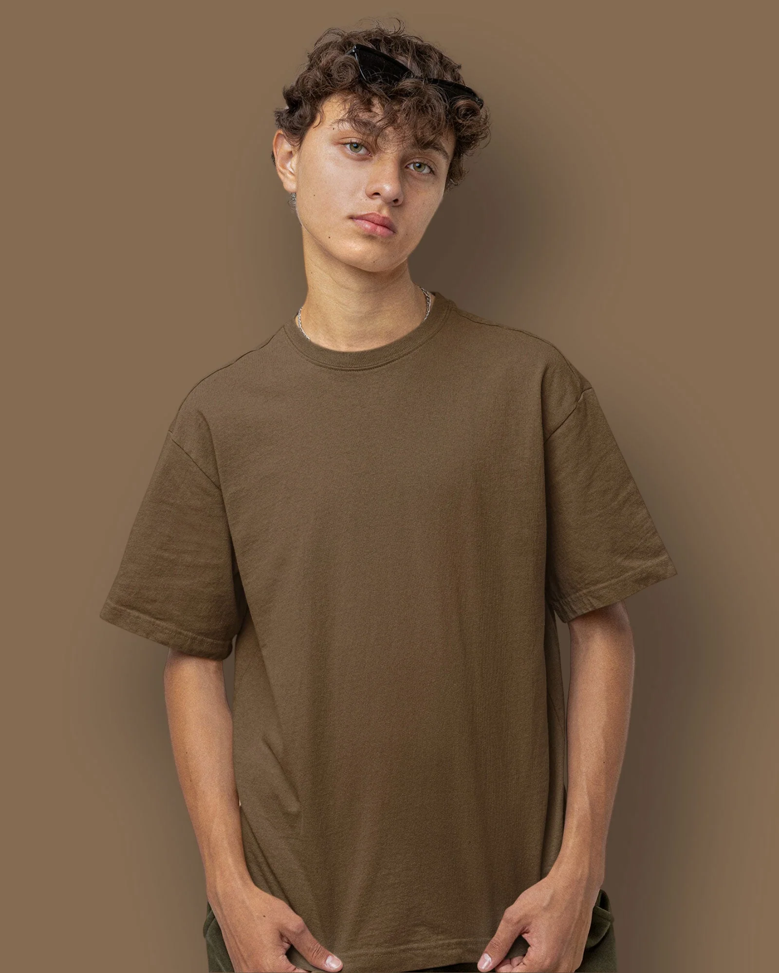 HW Crew Tee / Walnut